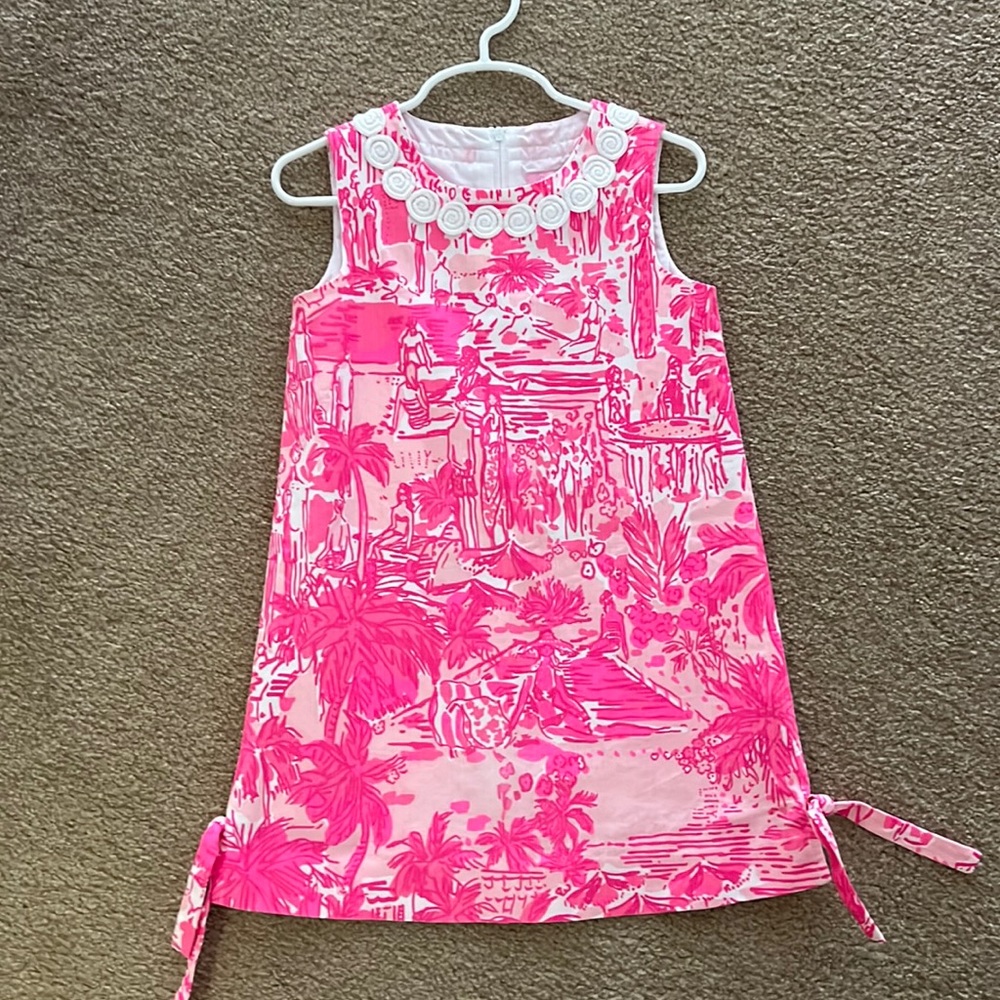 Lilly Pulitzer classic shift dress, girls, size 5